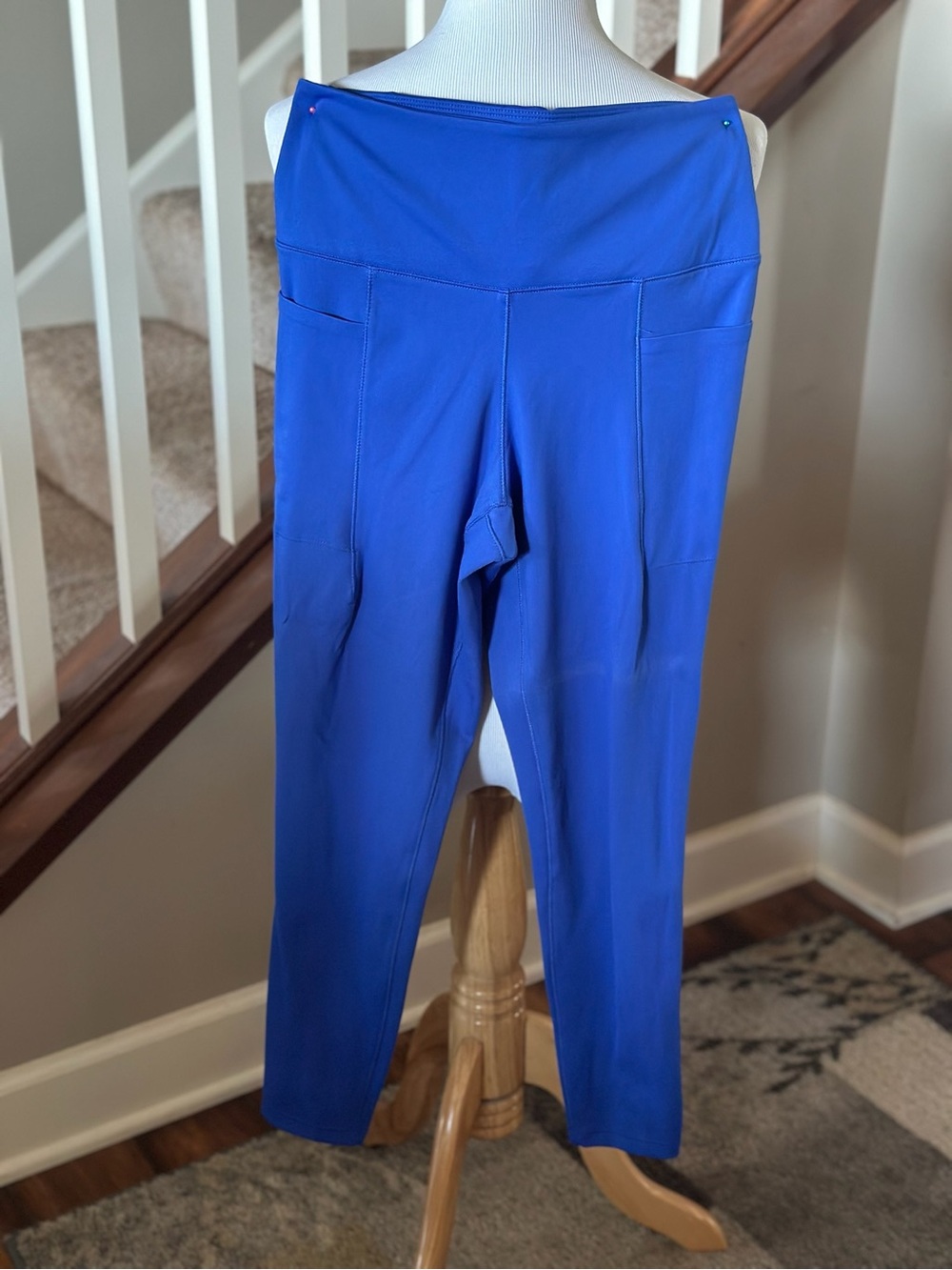 Danskin Royal Blue High-Waist Leggings with Side Pockets - M1026